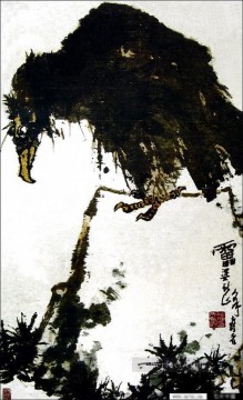 traditional Painting - Pan tianshou eagle traditional Chinese